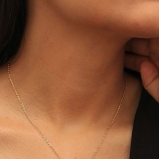 SET ARETES Y COLLAR DORADO