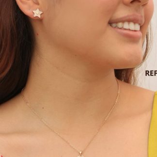 SET ARETES Y COLLAR DORADO ESTRELLA