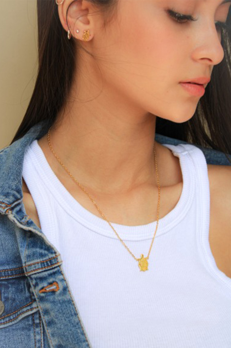 SET ARETES Y COLLAR TORTUGA