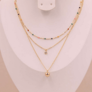 CADENA PIEDRAS COLORES