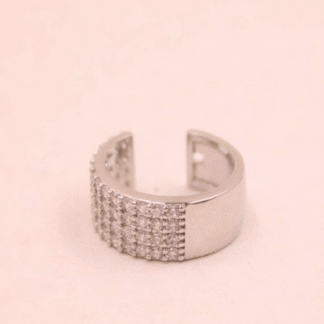 EAR CUFF PLATEADO CON PIEDRAS