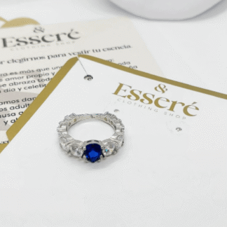 ANILLO PANDORA PIEDRAS AZULES TALLA 8