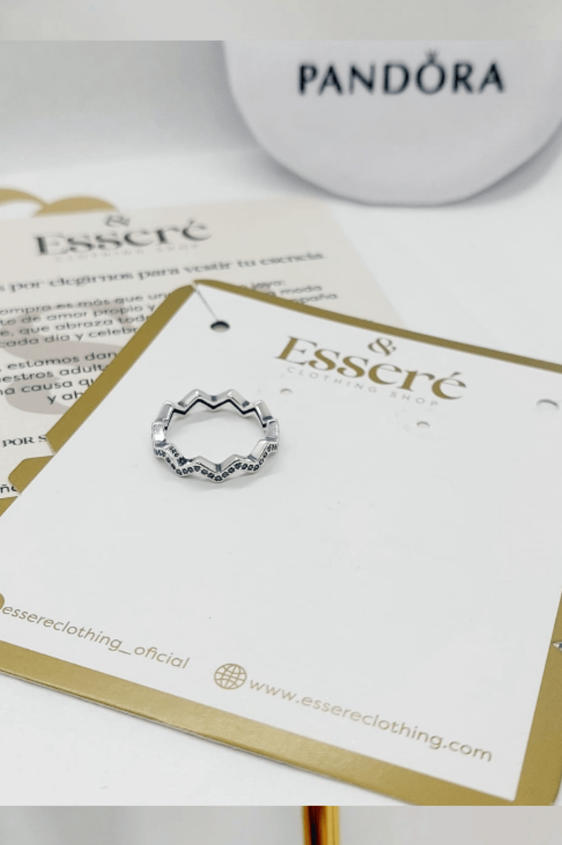 ANILLO PANDORA ZIGZAG TALLA 6